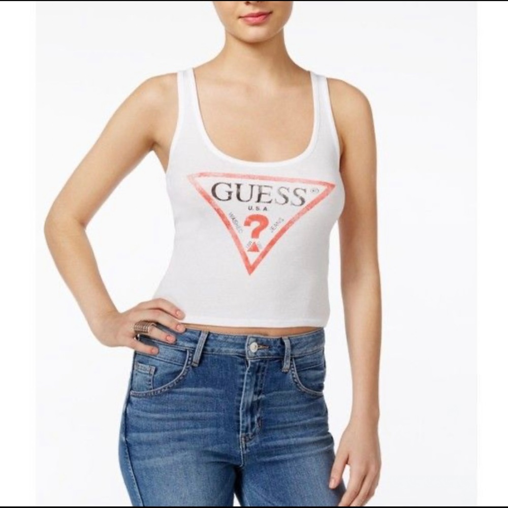 Guess cropped tank top